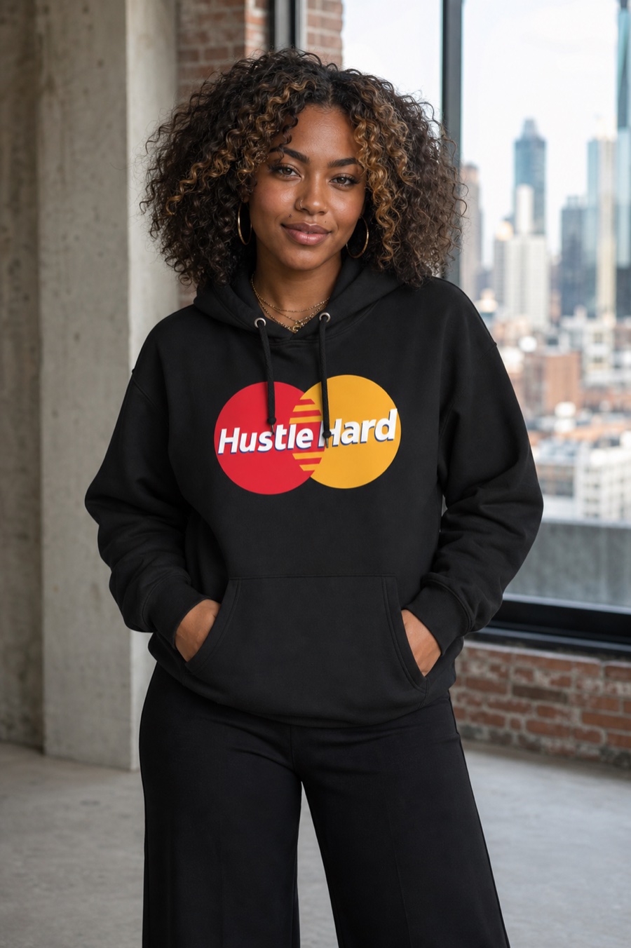 Hustle Hard hoodie from the THSN collection